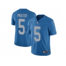 Youth Nike Detroit Lions #5 Matt Prater Blue Throwback Stitched NFL Limited Jersey