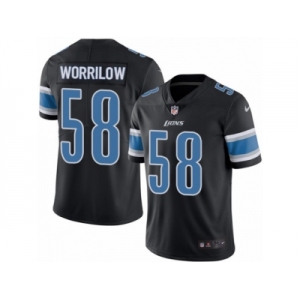 Youth Nike Detroit Lions #58 Paul Worrilow Limited Black Rush Vapor Untouchable NFL Jersey