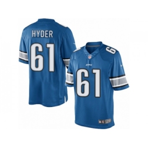 Youth Nike Detroit Lions #61 Kerry Hyder Limited Light Blue Team Color NFL Jersey