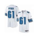 Youth Nike Detroit Lions #61 Kerry Hyder Limited White NFL Jersey