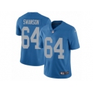 Youth Nike Detroit Lions #64 Travis Swanson Vapor Untouchable Limited Blue Alternate NFL Jersey