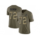 Youth Nike Detroit Lions #72 Frank Ragnow 2017 Salute to Service Olive Camo Limited NFL