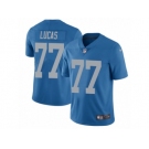 Youth Nike Detroit Lions #77 Cornelius Lucas Vapor Untouchable Limited Blue Alternate NFL Jersey