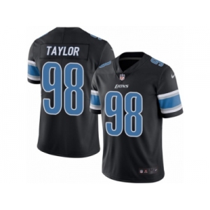 Youth Nike Detroit Lions #98 Devin Taylor Limited Black Rush NFL Jersey