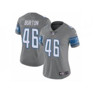 Youth's Nike Detroit Lions #46 Michael Burton Limited Steel Rush NFL Jersey
