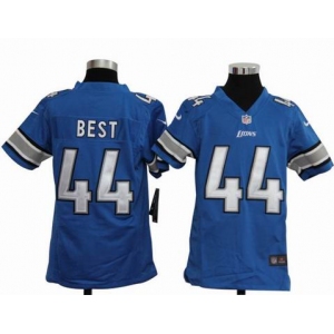 nike youth nfl jersey detroit lions #44 jahvid best blue[nike]