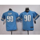 nike youth nfl jersey detroit lions #90 ndamukong suh blue[nike]