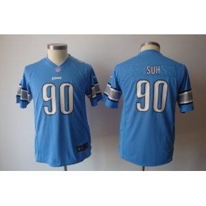 nike youth nfl jersey detroit lions #90 ndamukong suh blue[nike]