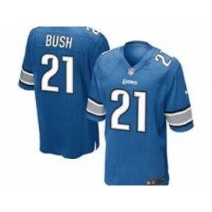 nike youth nfl jerseys detroit lions #21 bush blue[nike]