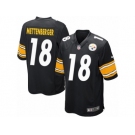 Men's Nike Pittsburgh Steelers #18 Zach Mettenberger Game Black Team Color NFL Jersey