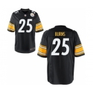 Men's Nike Pittsburgh Steelers #25 Artie Burns Game Black Team Color NFL Jersey