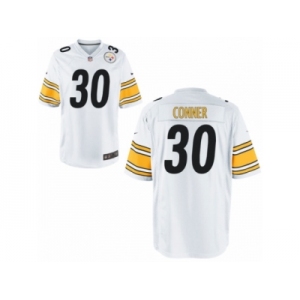 Men's Nike Pittsburgh Steelers #30 James Conner Game White NFL Jersey