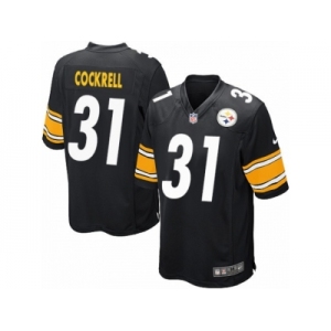 Men's Nike Pittsburgh Steelers #31 Ross Cockrell Game Black Team Color NFL Jersey