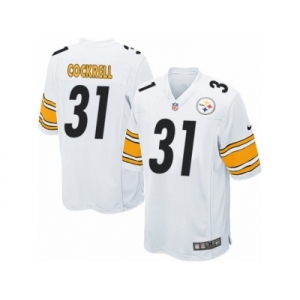 Men's Nike Pittsburgh Steelers #31 Ross Cockrell Game White NFL Jersey