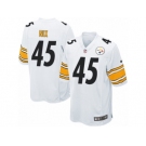 Men's Nike Pittsburgh Steelers #45 Roosevelt Nix Game White NFL Jersey