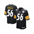 Men's Nike Pittsburgh Steelers #56 Anthony Chickillo Game Black Team Color NFL Jersey