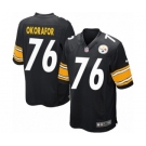 Men's Nike Pittsburgh Steelers #76 Chukwuma Okorafor Game Black Team Color NFL Jersey