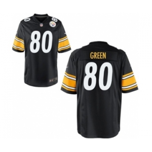 Men's Nike Pittsburgh Steelers #80 Ladarius Green Game Black Team Color NFL Jersey