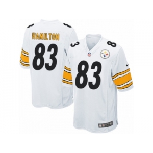 Men's Nike Pittsburgh Steelers #83 Cobi Hamilton Game White NFL Jersey