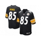 Men's Nike Pittsburgh Steelers #85 Xavier Grimble Game Black Team Color NFL Jersey