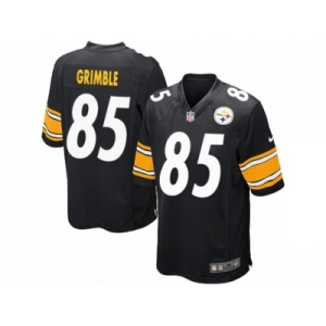 Men's Nike Pittsburgh Steelers #85 Xavier Grimble Game Black Team Color NFL Jersey