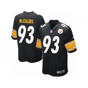 Men's Nike Pittsburgh Steelers #93 Dan McCullers Game Black Team Color NFL Jersey