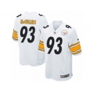 Men's Nike Pittsburgh Steelers #93 Dan McCullers Game White NFL Jersey