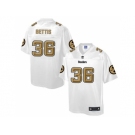 Nike Pittsburgh Steelers #36 Jerome Bettis White Men's NFL Pro Line Fashion Game Jersey