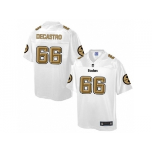 Nike Pittsburgh Steelers #66 David DeCastro White Men's NFL Pro Line Fashion Game Jersey