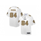 Nike Pittsburgh Steelers #84 Antonio Brown White Men's NFL Pro Line Fashion Game Jersey