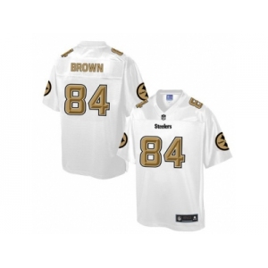Nike Pittsburgh Steelers #84 Antonio Brown White Men's NFL Pro Line Fashion Game Jersey