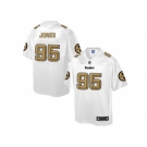 Nike Pittsburgh Steelers #95 Jarvis Jones White Men's NFL Pro Line Fashion Game Jersey