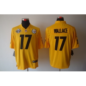 nike nfl jerseys pittsburgh steelers #17 wallace yellow(game 80 anniversary)
