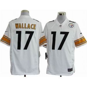 nike nfl jerseys pittsburgh steelers #17 wallacewhite[game]