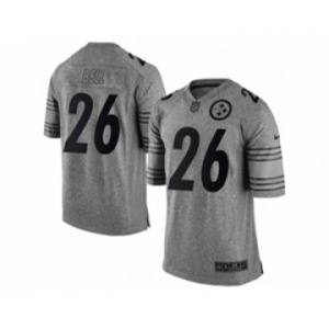 nike nfl jerseys pittsburgh steelers #26 bell gray[game]