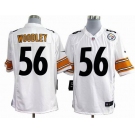 nike nfl jerseys pittsburgh steelers #56 woodley white[game]