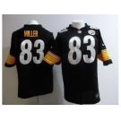 nike nfl jerseys pittsburgh steelers #83 miller black[game]