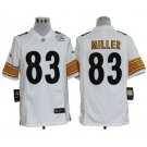 nike nfl jerseys pittsburgh steelers #83 miller white Game Jerseys