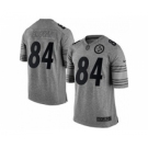 nike nfl jerseys pittsburgh steelers #84 brown gray[game]