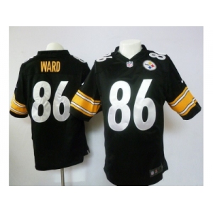 nike nfl jerseys pittsburgh steelers #86 ward black[game]