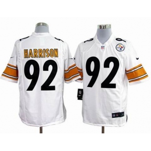 nike nfl jerseys pittsburgh steelers #92 harrison white[game]
