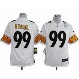 nike nfl jerseys pittsburgh steelers #99 keisel white[game]