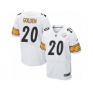 Men Nike Pittsburgh Steelers #20 Robert Golden Elite White NFL Jersey