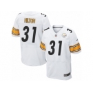 Men Nike Pittsburgh Steelers #31 Mike Hilton Elite White NFL Jersey