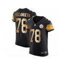 Men Nike Pittsburgh Steelers #78 Alejandro Villanueva Black Gold Vapor Untouchable Elite Player NFL Jersey