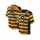 Men Nike Pittsburgh Steelers #9 Chris Boswell Elite Yellow Black Alternate 80TH Anniversary Throwback NFL Jersey