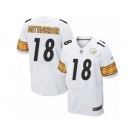 Men's Nike Pittsburgh Steelers #18 Zach Mettenberger Elite White NFL Jersey