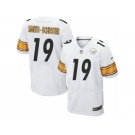 Men's Nike Pittsburgh Steelers #19 JuJu Smith-Schuster Elite White NFL Jersey