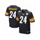 Men's Nike Pittsburgh Steelers #24 Coty Sensabaugh Elite Black Team Color NFL Jersey