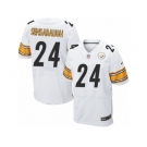 Men's Nike Pittsburgh Steelers #24 Coty Sensabaugh Elite White NFL Jersey